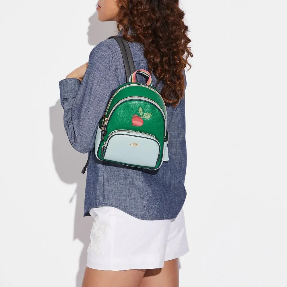 🌺 Coach Mini Court Backpack With Radish ❤️ - Picture 5 of 13